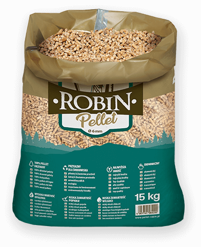 worek pelletu opałowego Robin do kupienia w Dobiegniewie lub sklepie internetowym